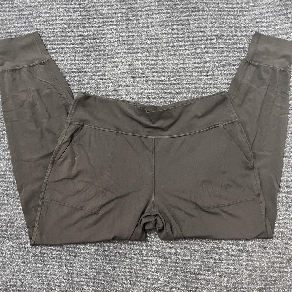 Lululemon Jogger Pants Womens 14‎ Black High Rise Pockets Yoga Gym Athletic Wear